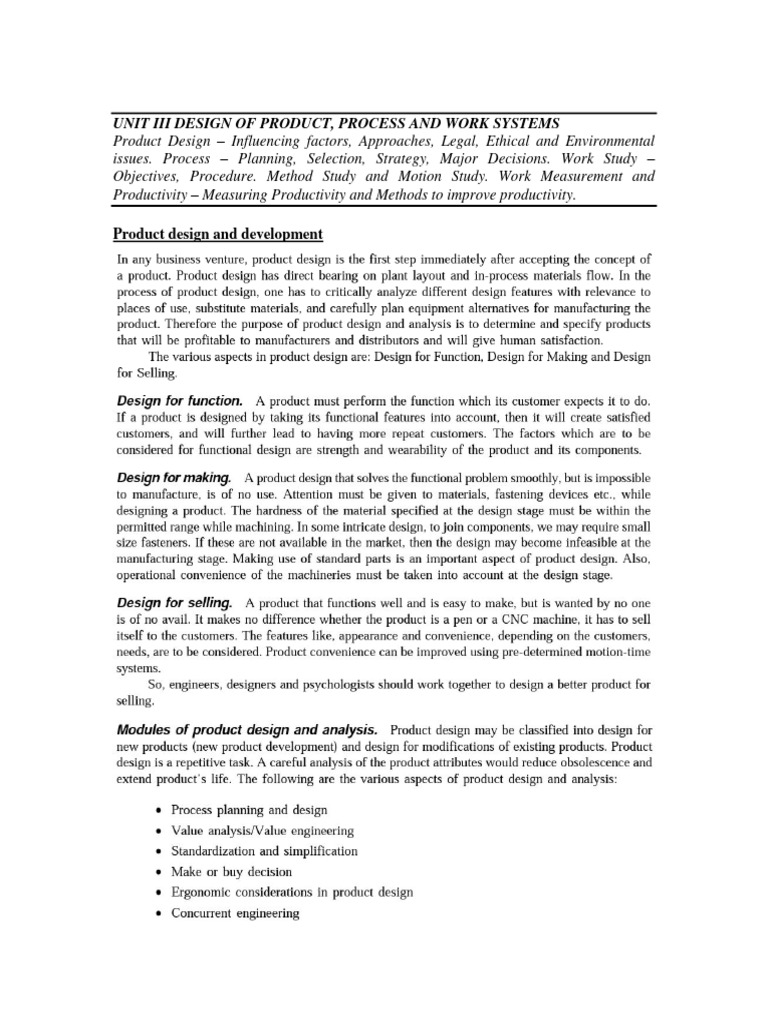 Product and Process Design Essentials | PDF | Computer Aided Design ...