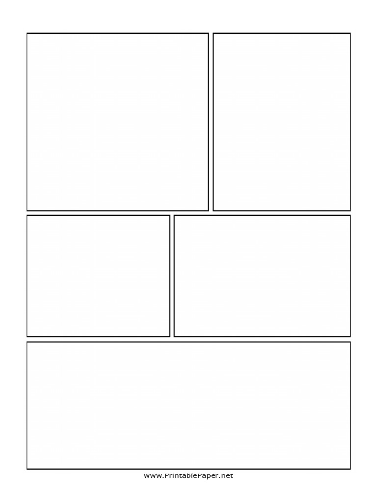 Staggered Box Comic Page | PDF