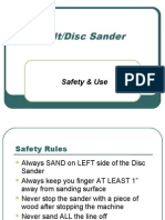 Belt/Disc Sander: Safety & Use