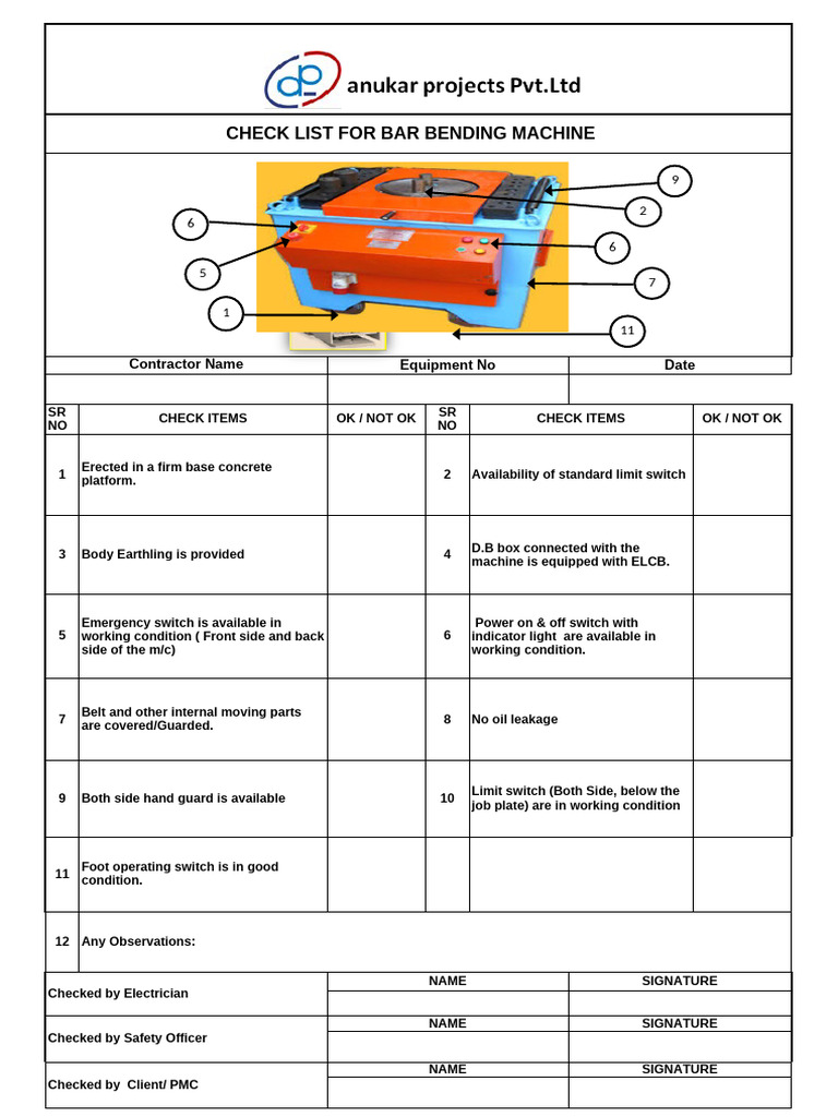 Bar Bending Machine | PDF | Electrical Engineering | Electrical Wiring