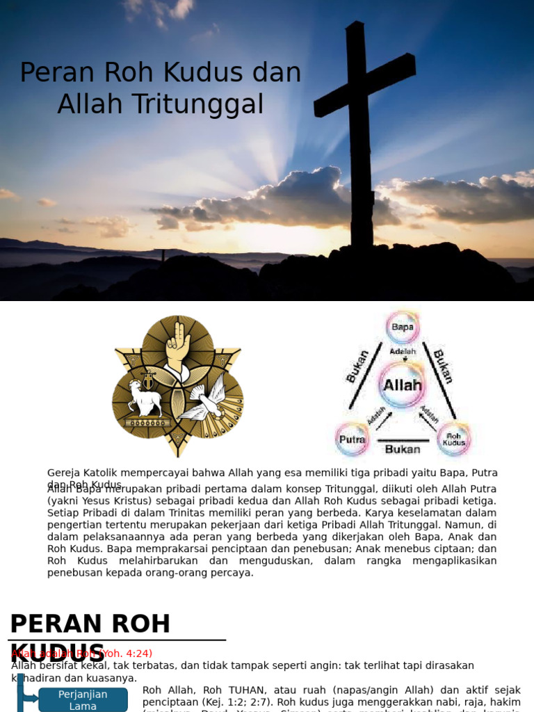 Peran Roh Kudus dalam Tritunggal | PDF