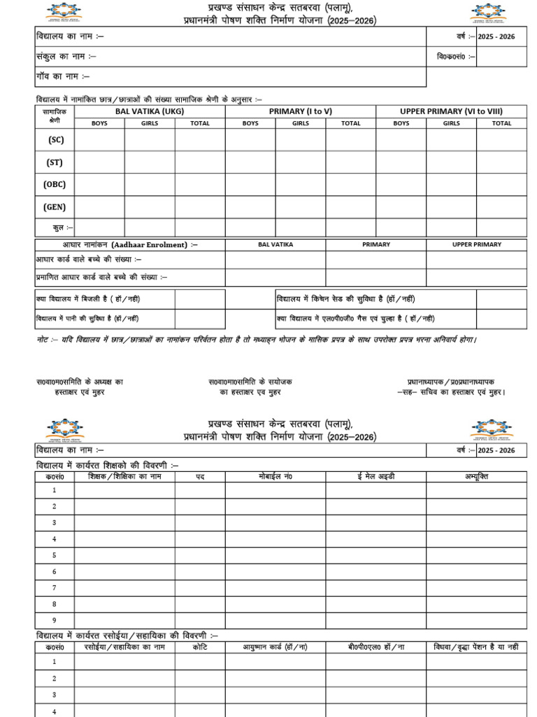 MDM Annual Formet 2025-2026 | PDF