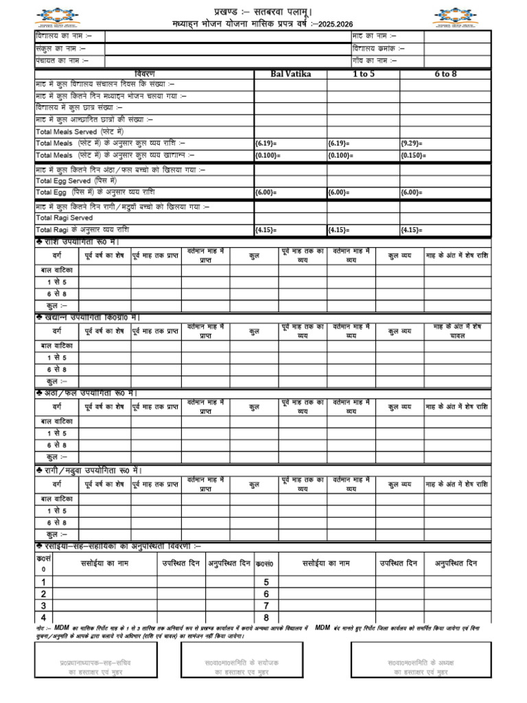 MDM Menu and Rate Chart 2025 | PDF