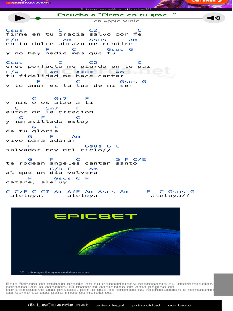Letras y acordes de 