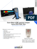 Gauss Meter & EMC Spectrum Analyzer Series SPECTRAN 50xx