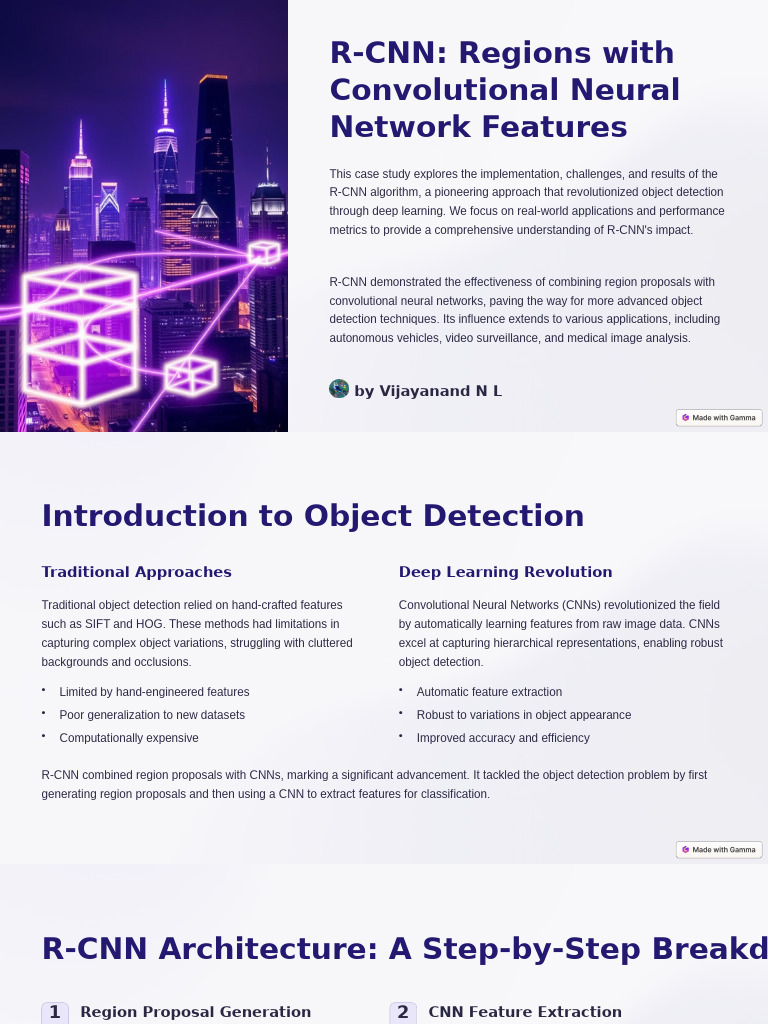 R-CNN: Advancements in Object Detection | PDF | Support Vector Machine ...