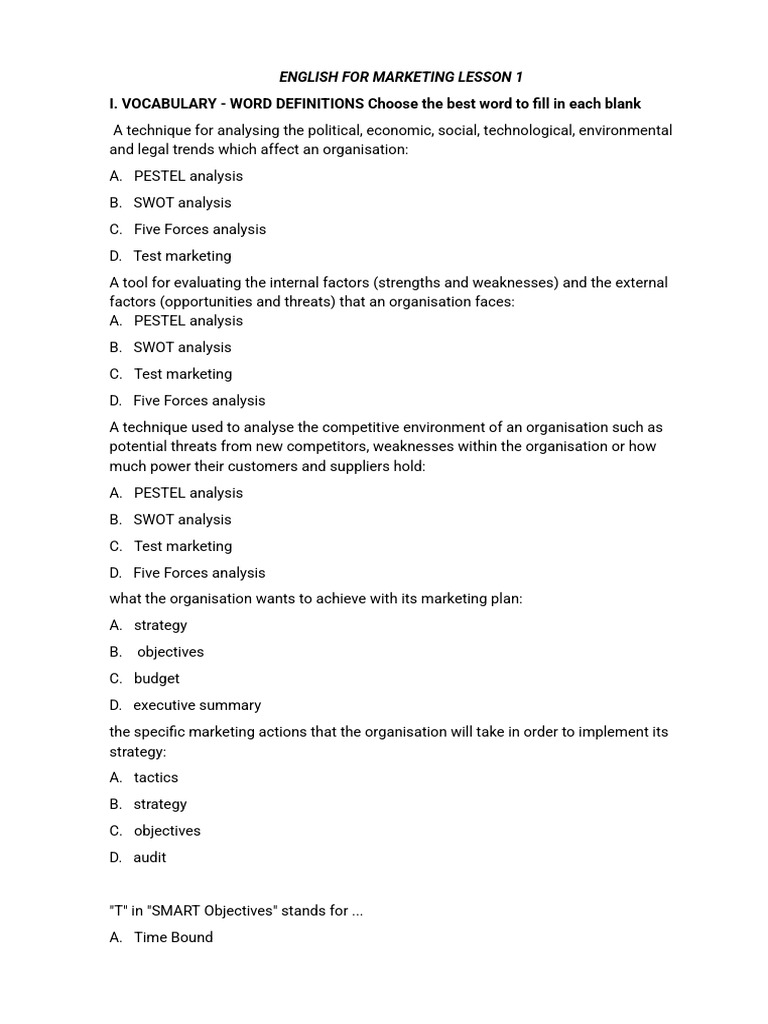 Marketing | PDF | Swot Analysis | Marketing
