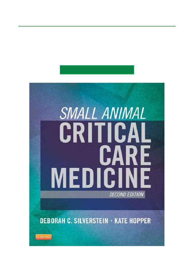 Small Animal Critical Care Medicine 2nd Ed. | PDF | Intensive Care