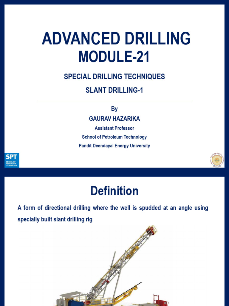 Overview of Slant Drilling Techniques | PDF | Oil Well | Drilling Rig