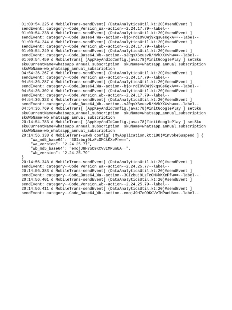 MobileTrans Event Log Analysis | PDF