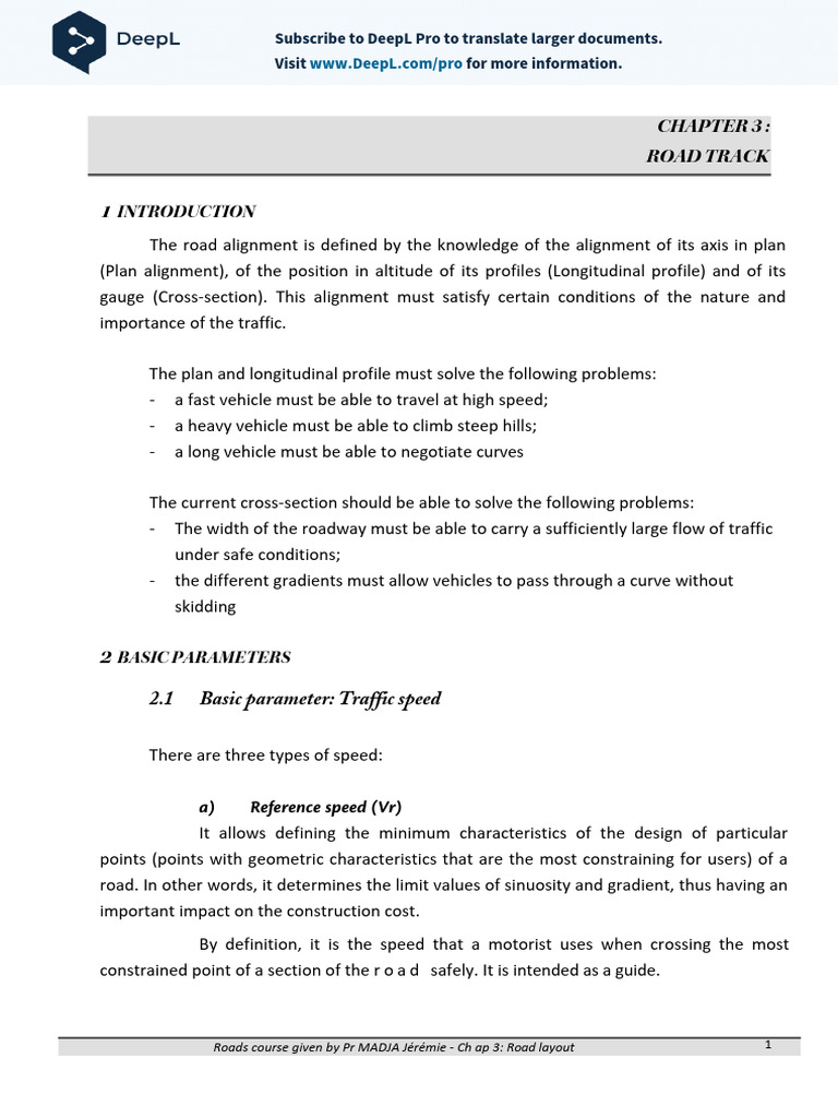 Road Layout Design Principles | PDF | Road | Radius