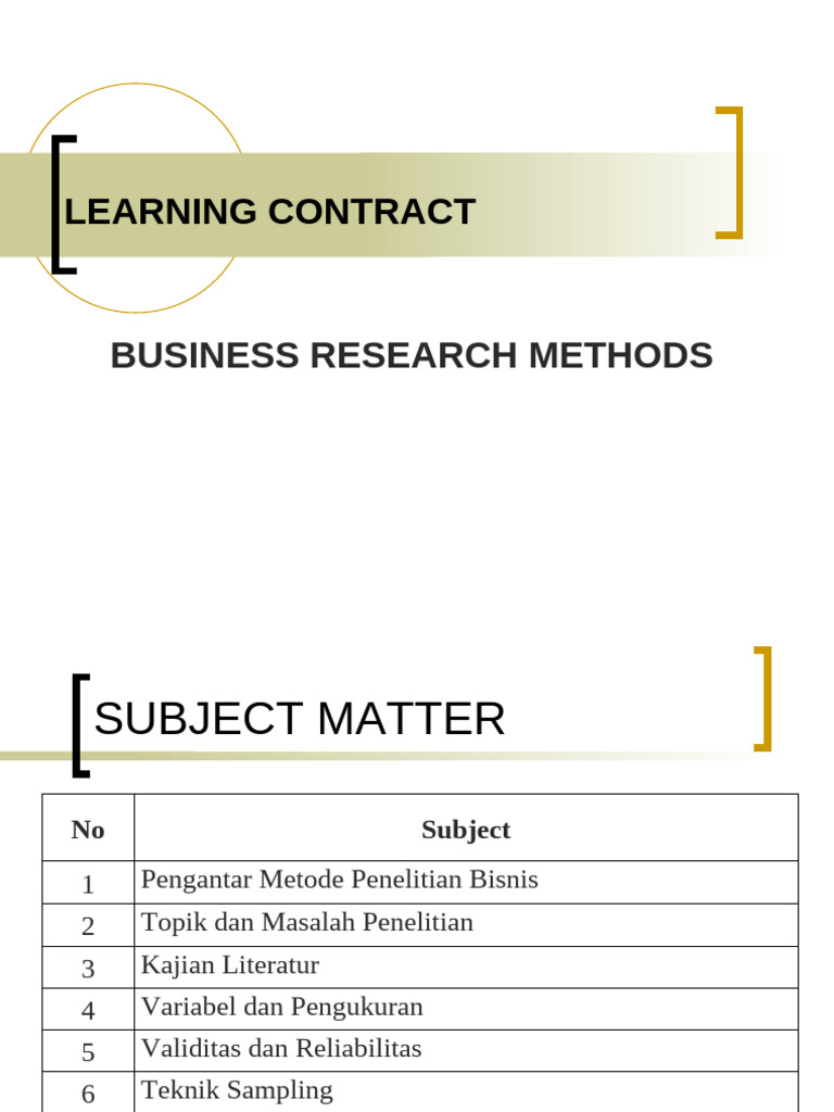 0 Learning Contract | PDF
