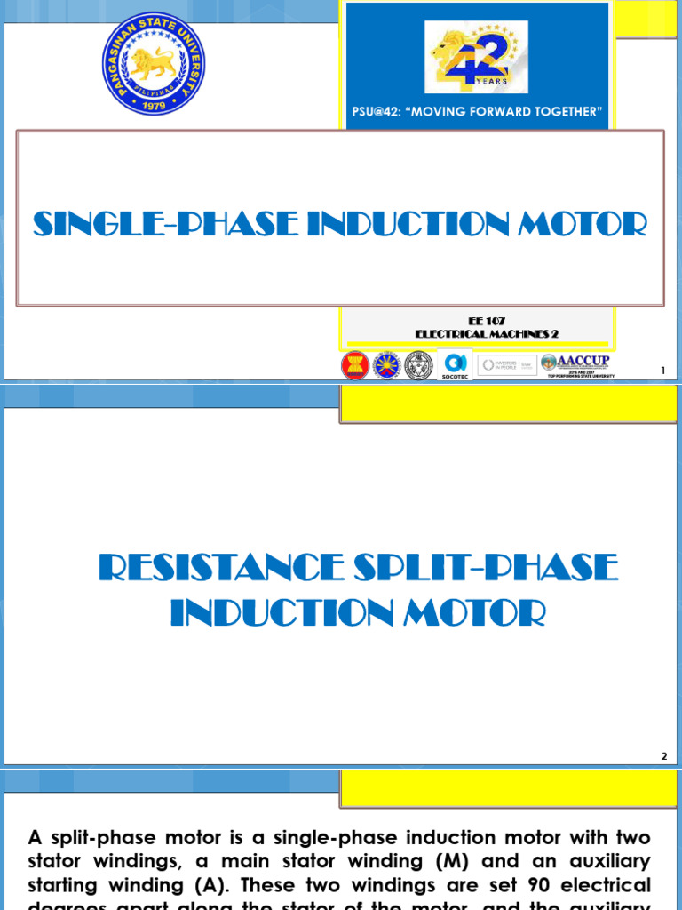 Single Phase Motors 2 | PDF | Electric Motor | Electromagnetic Induction
