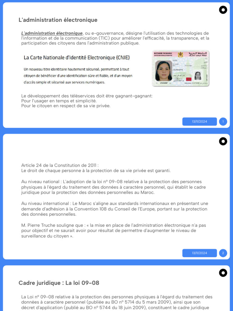 Loi 09-08 : Protection des données au Maroc | PDF | Vie privée et ...