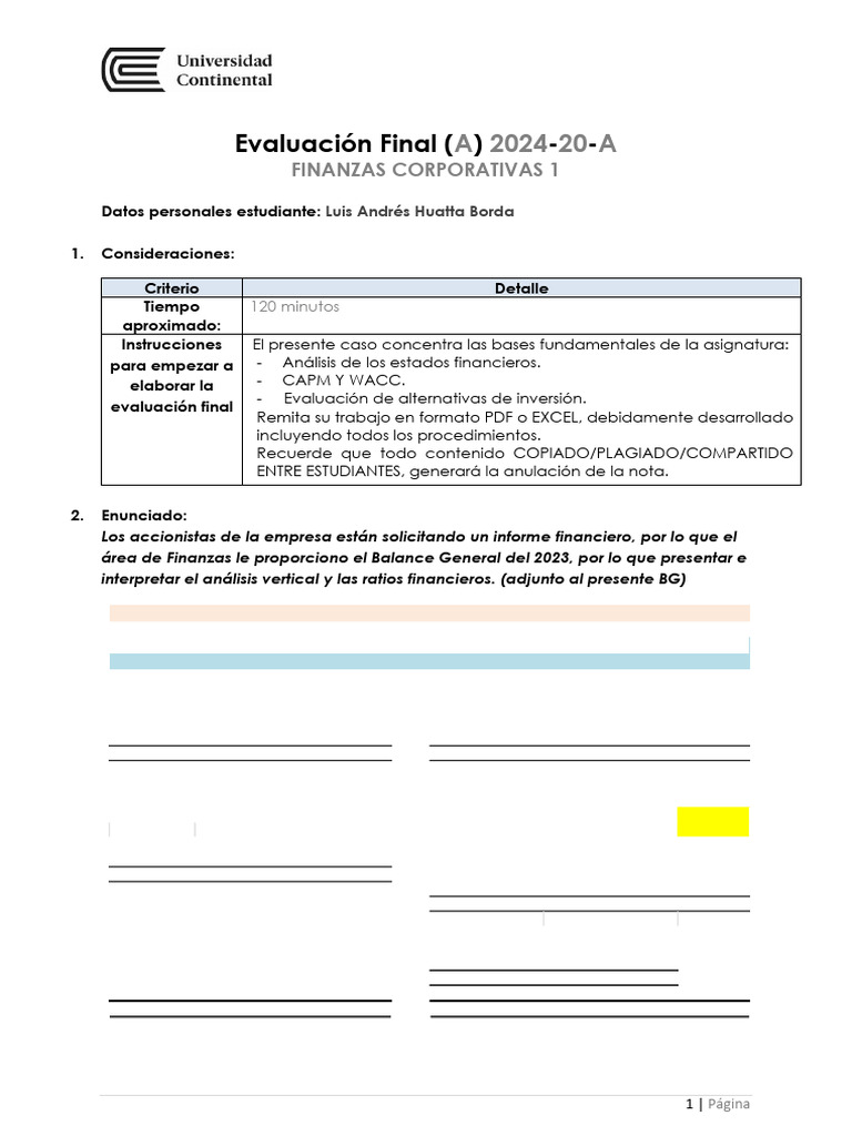 Análisis Financiero y Ratios 2023 | PDF | Tasa interna de retorno ...