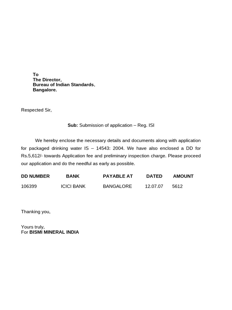 Covering Letter | PDF