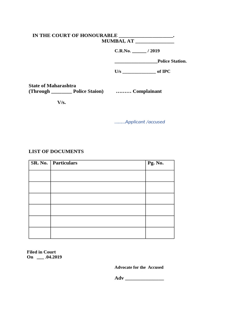 List of Documents | PDF