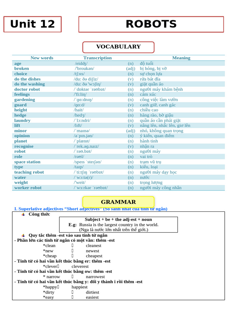 Unit 12 | PDF