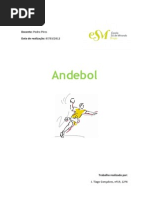 Trabalho sobre andebol