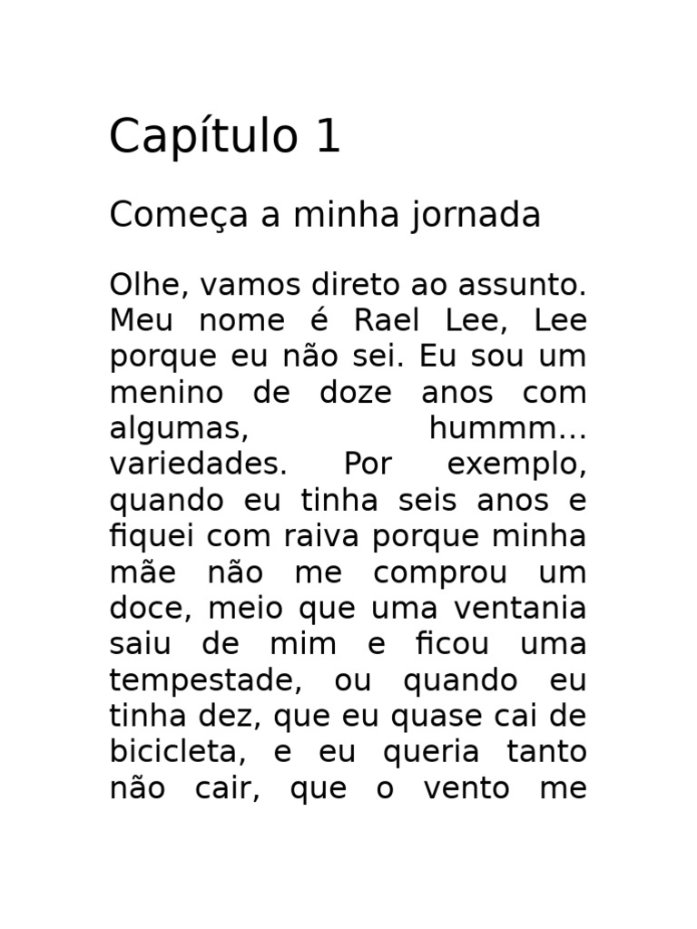 Aventura de Rael: Poderes e Amizade | PDF | Ferimento