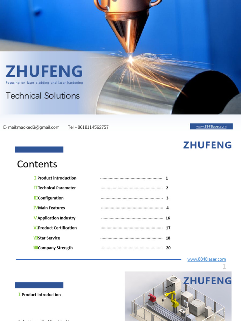 Zhufeng Laser Cladding Solutions | PDF | Optical Fiber | Optics