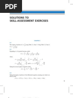 Solutions To Skill Assessment Problems