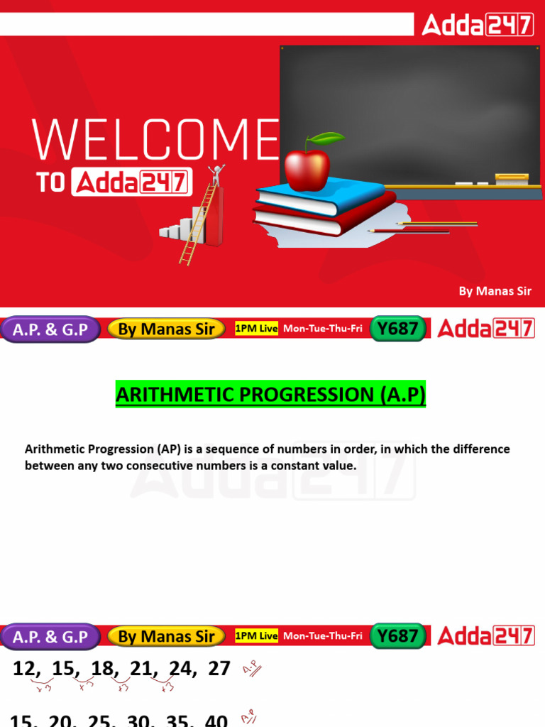 Ap GP | PDF | Elementary Mathematics | Arithmetic