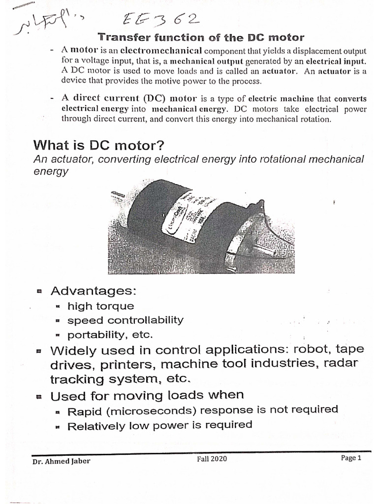 Sheet4 DC Motor | PDF