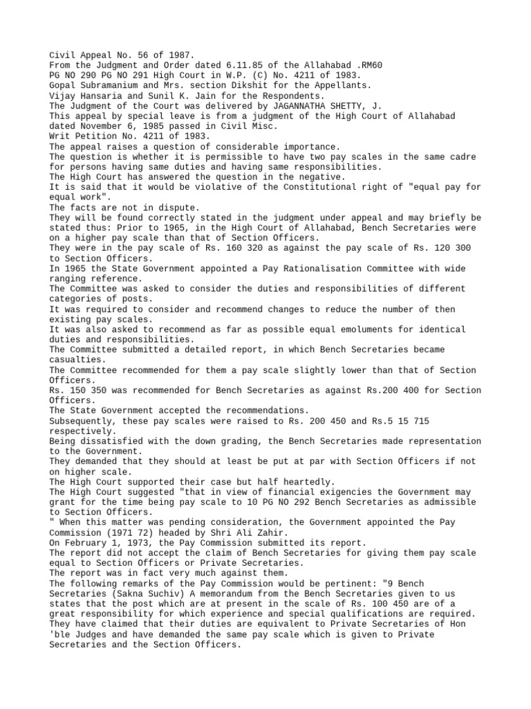 5861 | PDF | Equal Pay For Equal Work | Salary