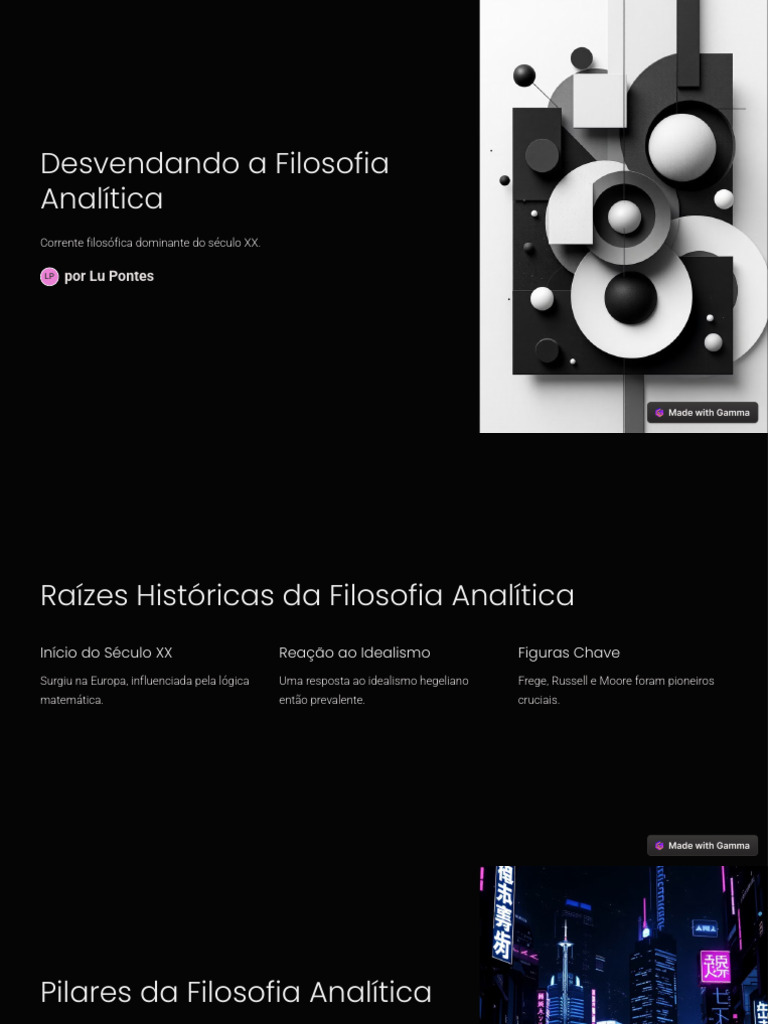 Filosofia Analítica: Fundamentos e Legado | PDF