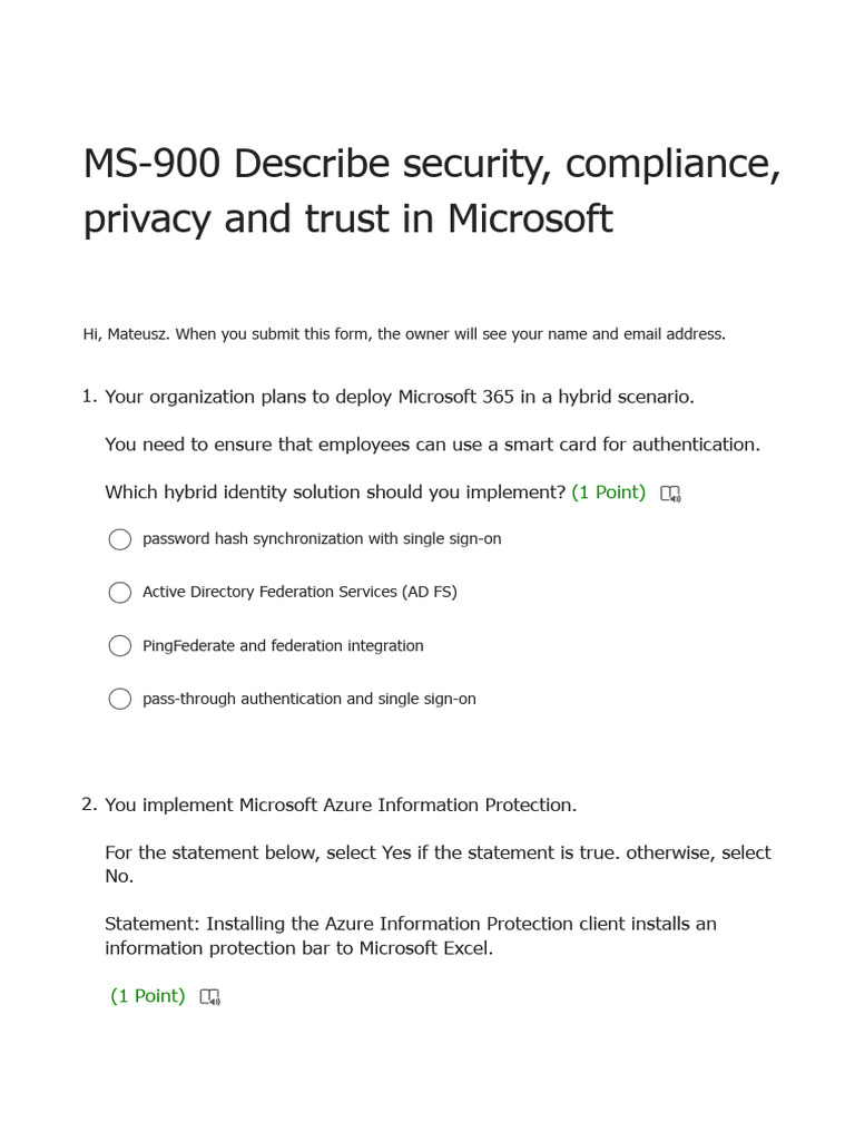 Microsoft 365 Security and Compliance Guide | PDF | Active Directory ...