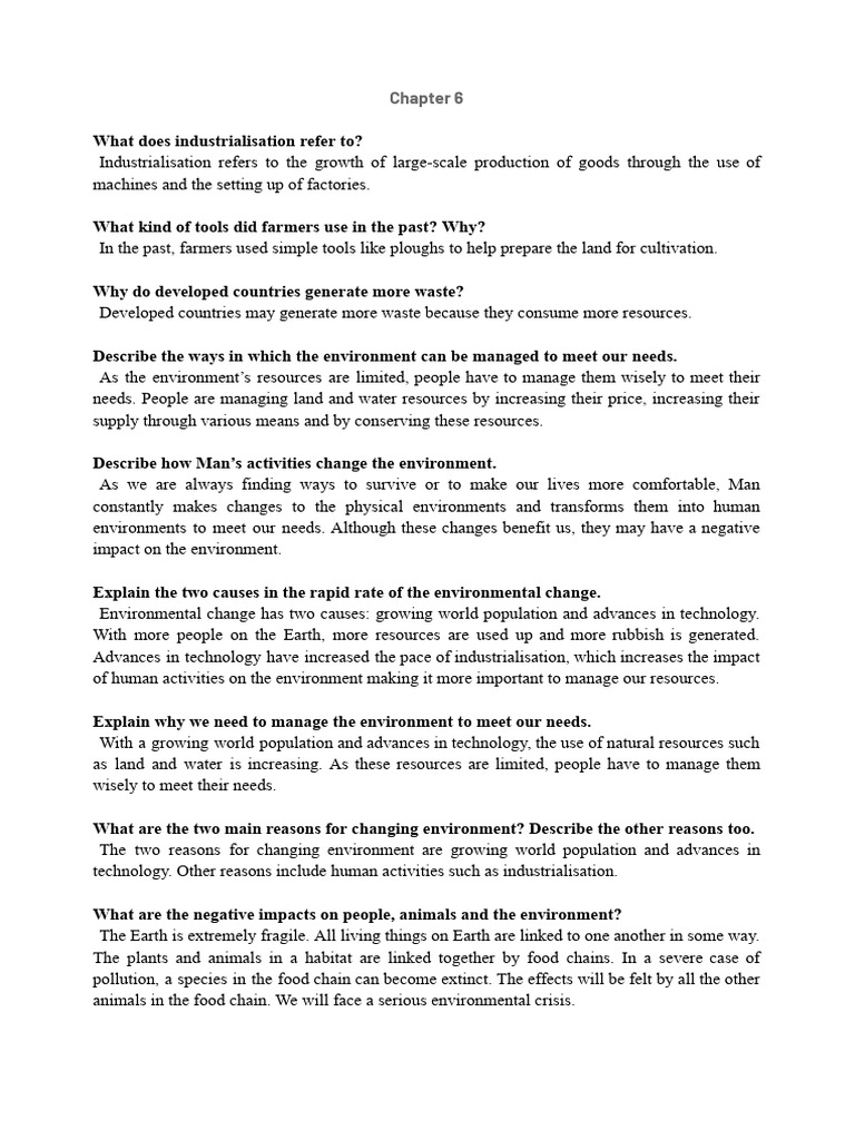 Geo (Questions and Answers) | PDF | Greenhouse Gas | Chlorofluorocarbon