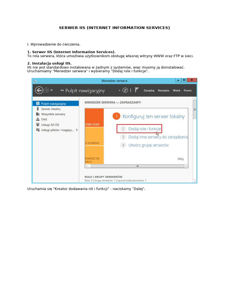Serwer Iis | PDF