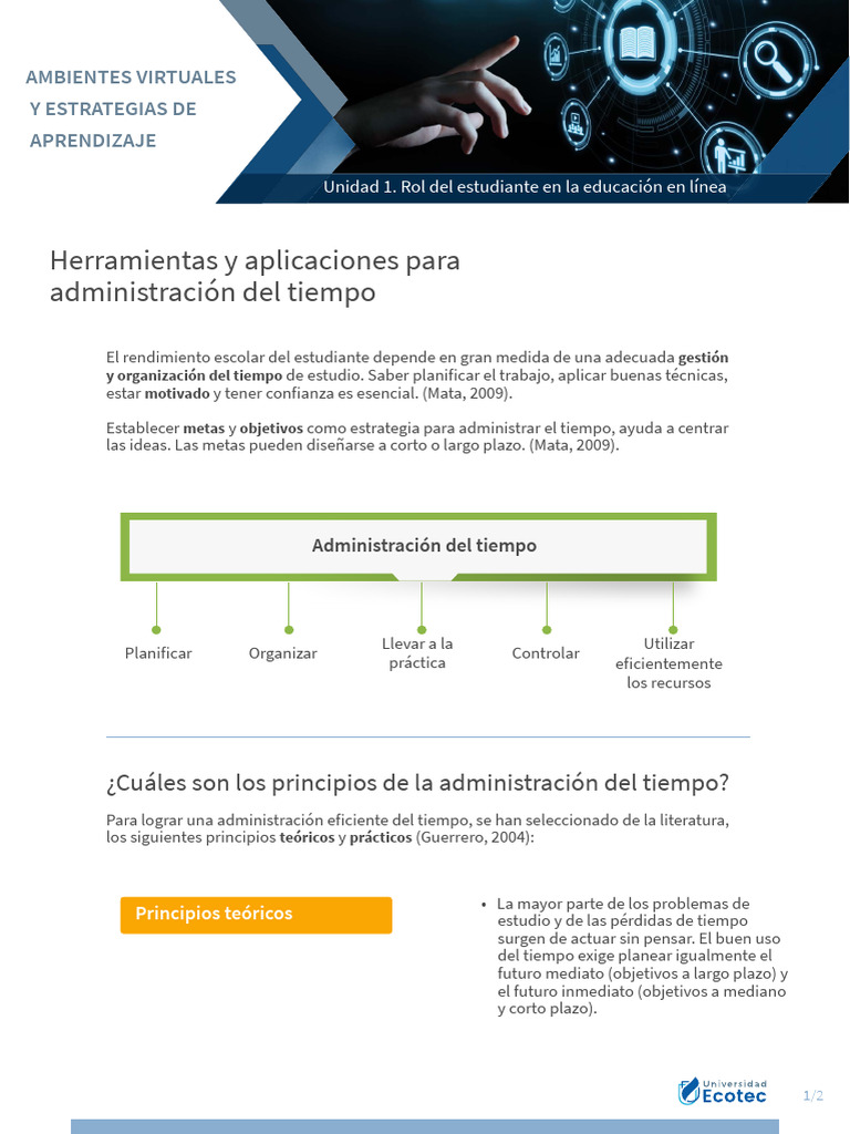 Herramientas y Aplicaciones para Administración Del Tiempo | PDF ...