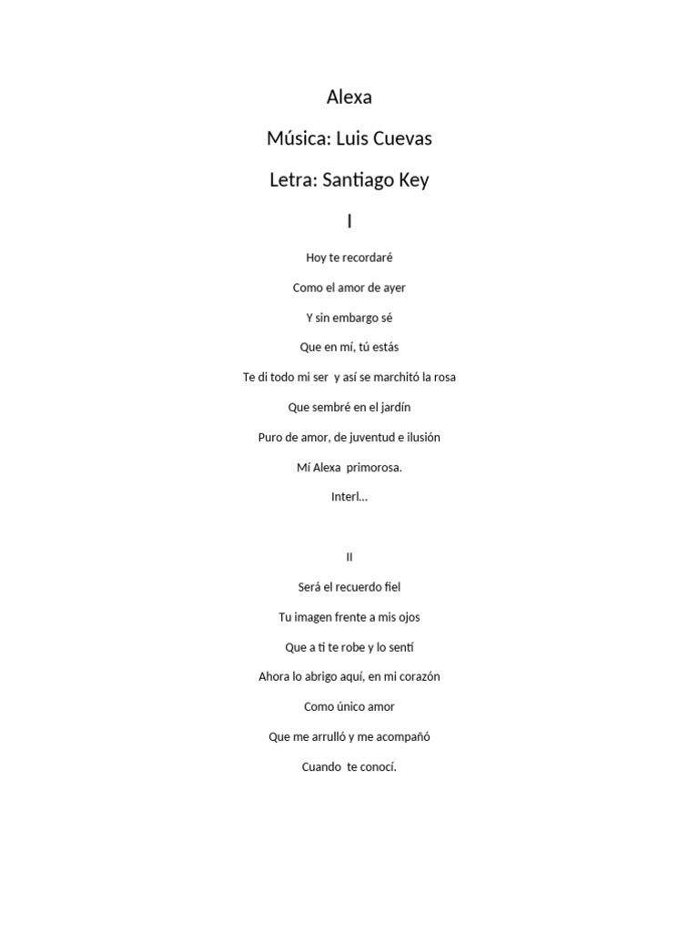 Alexa (Canción) | PDF