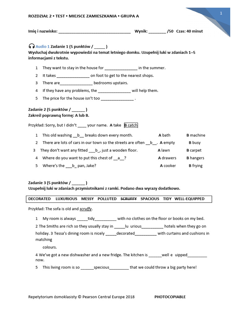 TEST GR A | PDF