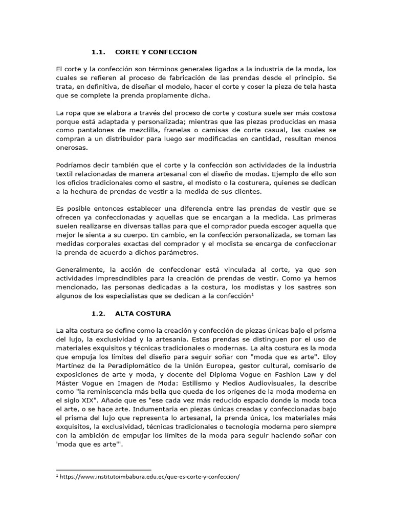 Corte y confección: moda y alta costura | PDF | Diseño de moda | Ropa