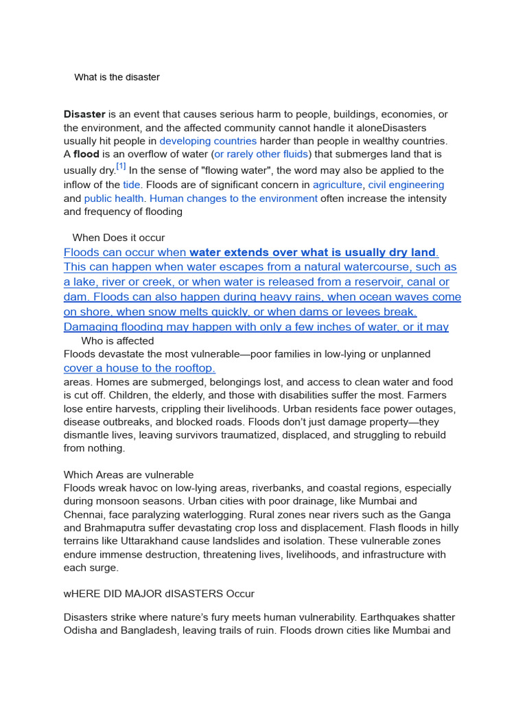 Understanding Disasters: Floods & Nuclear Risks | PDF | Flood | Nuclear ...