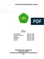 Laporan Praktikum Mekanika Tanah 1 Klp II