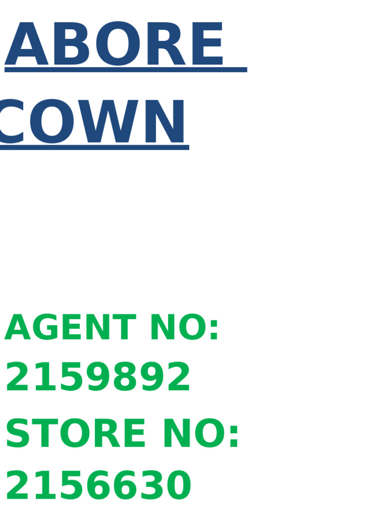 Abore Cown | PDF