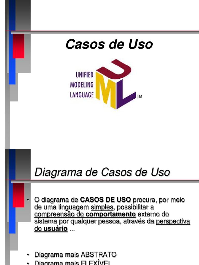 UML - Casos de Uso | PDF | Diagrama de caso de uso | Ciência de Sistemas