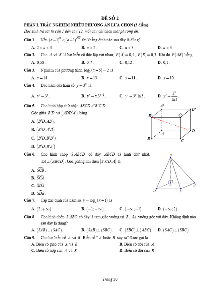12.5 de On Tap Cuoi Ki 2 So 5 | PDF
