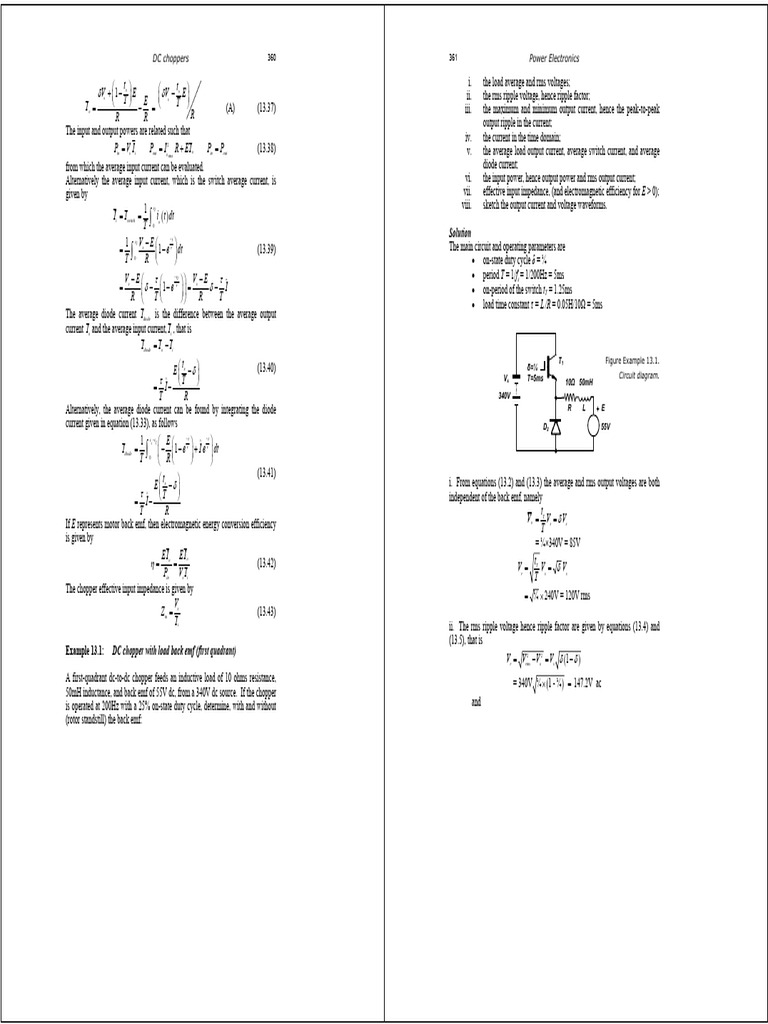With Back Emf | PDF | Electrical Engineering | Electricity