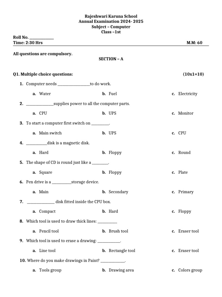 Computer 1.docx Kotdwar | PDF | Floppy Disk | Usb Flash Drive