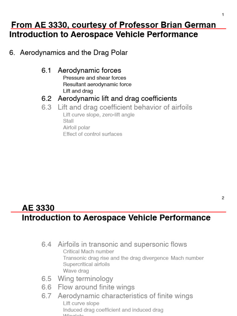 Aerodynamic Forces and Coefficients | PDF | Drag (Physics) | Aerodynamics