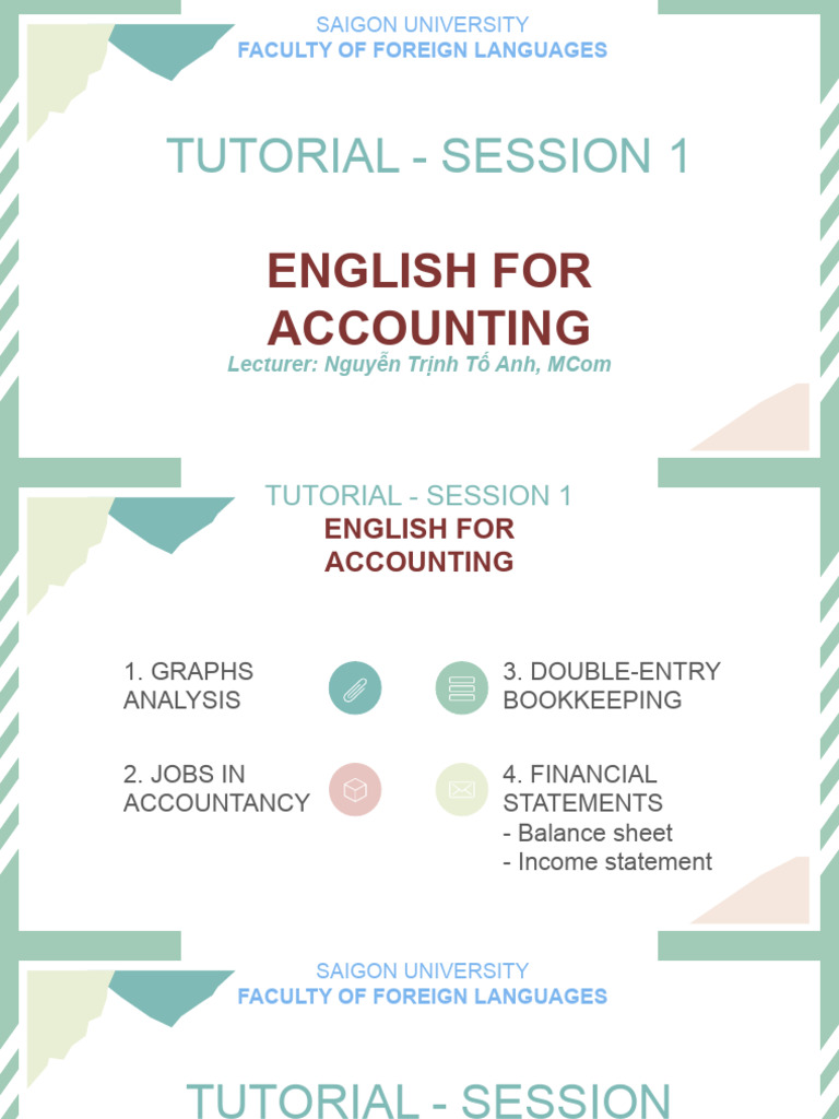 Accounting Tutorial Session Overview | PDF | Bookkeeping | Debits And ...