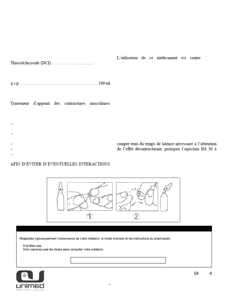 THIOMED Notice V4 | PDF