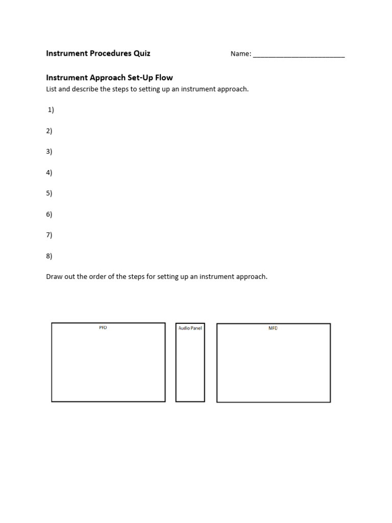 Instrument Approach Setup Guide | PDF | Aviation Accidents And ...