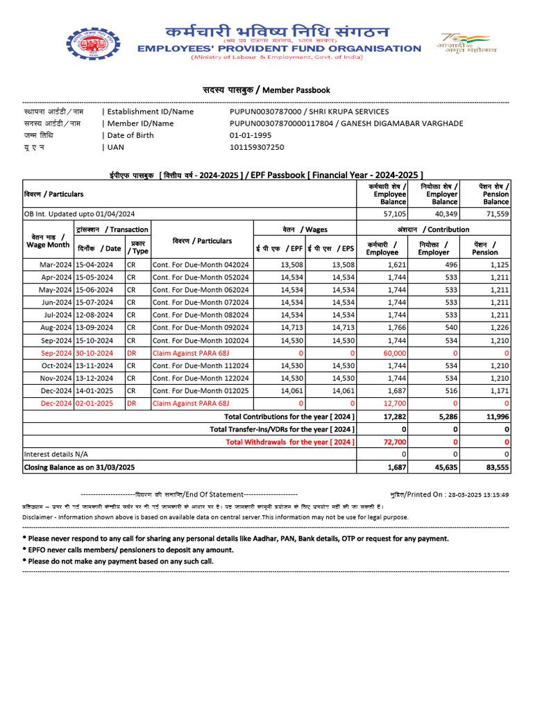 Pupun00307870000117804 2024 | PDF | Employment Compensation | Factor ...