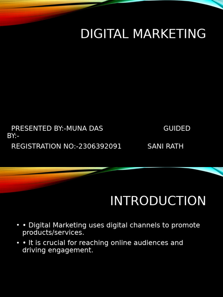 Digital Marketing PPT With Detailed Answers (NEW) | PDF | Digital ...